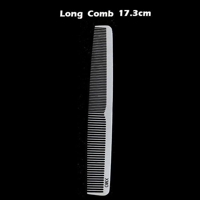 Brainbow 1PC Titanium Steel Comb Professional Salon Hair Hairdressing Anti-static Barbers Comb Ultra Thin Hair Brush for Men