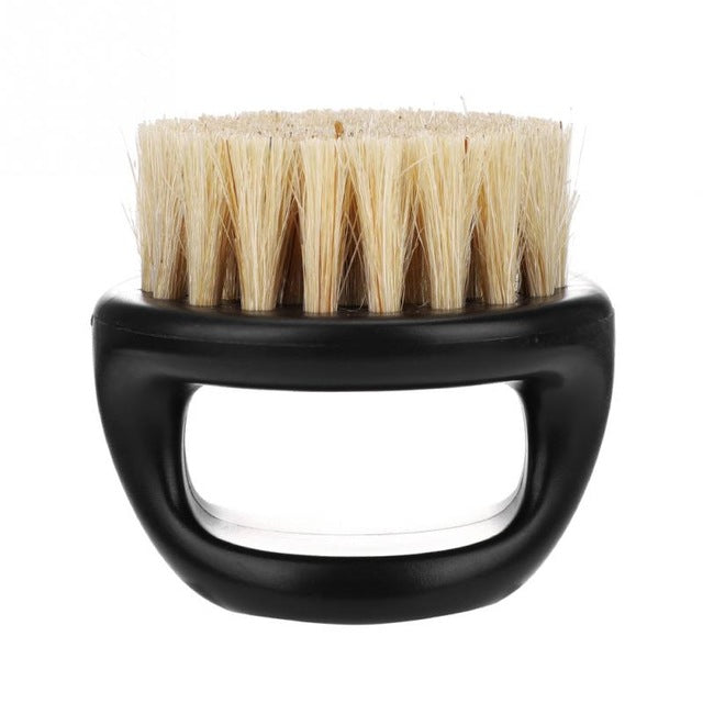 Brainbow Men's Beard Brush Wild Boar Fur Shaving Brush Barber Salon Men Facial Beard Cleaning Appliance Shave Tool Razor Brush