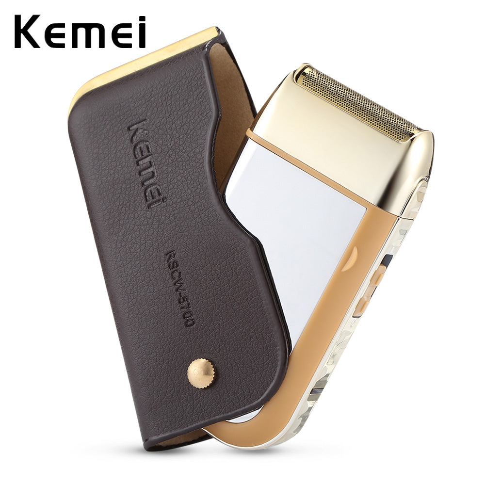 Kemei-5700 Electric Shaver Barber Machine Reciprocating Razor Rechargeable Men Beard Shaver Hair Machine Electric Shaving Razors