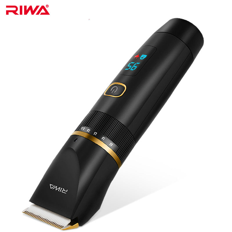 RIWA Hair Clipper Professional Trimmer LCD Display Fast Charge Men Hair Cutting Machine Washable Barber Clipper For Haircut 6501