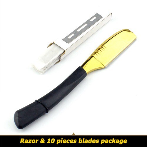 6"univinlions anti slip handle razor shaving razor barber tools hair razor and blades shaving knife beard face underarm body